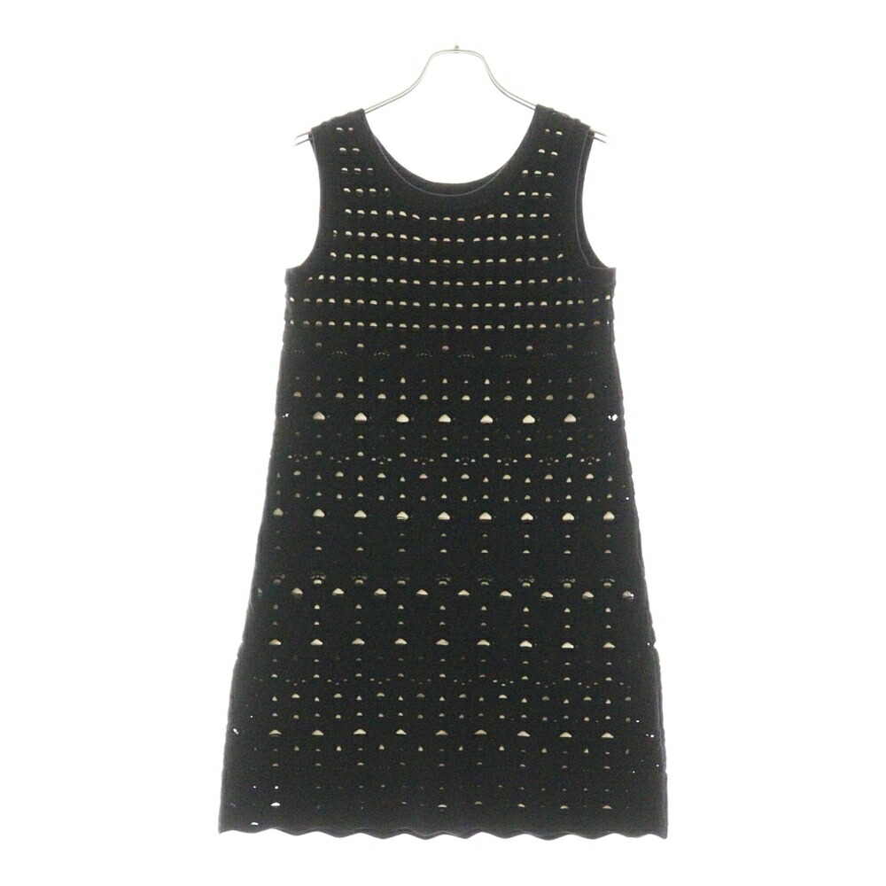 CHANEL ノースリーブミニワンピース 38 CHANEL ノースリーブミニワンピース 38