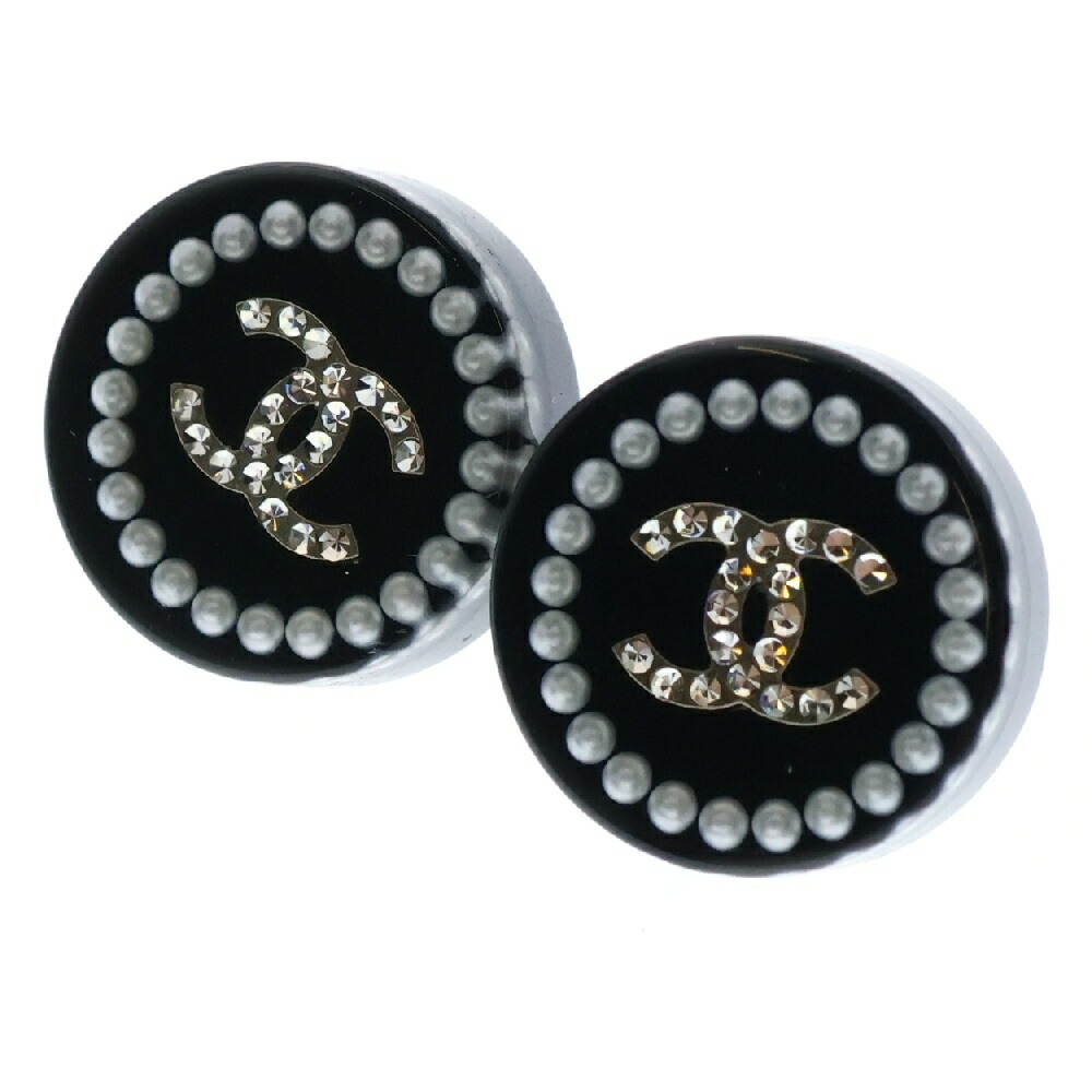 【CHANEL】 ココマーク ハート B23P ピアス ラインストーン CHANEL 送料無料 シャネル ココマーク ハート ピアス ライン