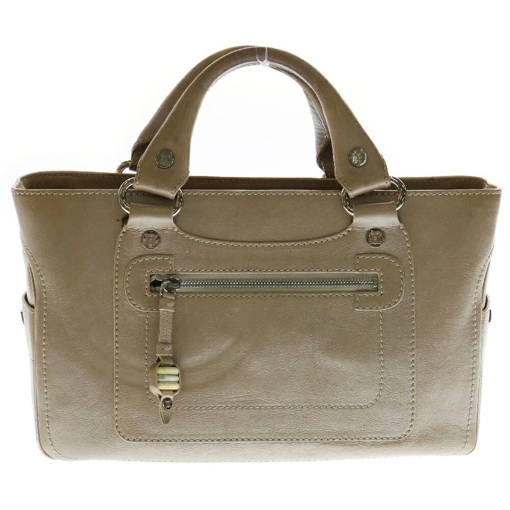 【定番】CELINE セリーヌ ブギーバッグ ハンドバッグ ライトベージュ CELINE セリーヌ ブギーバッグ ハンドバッグ ベージュ
