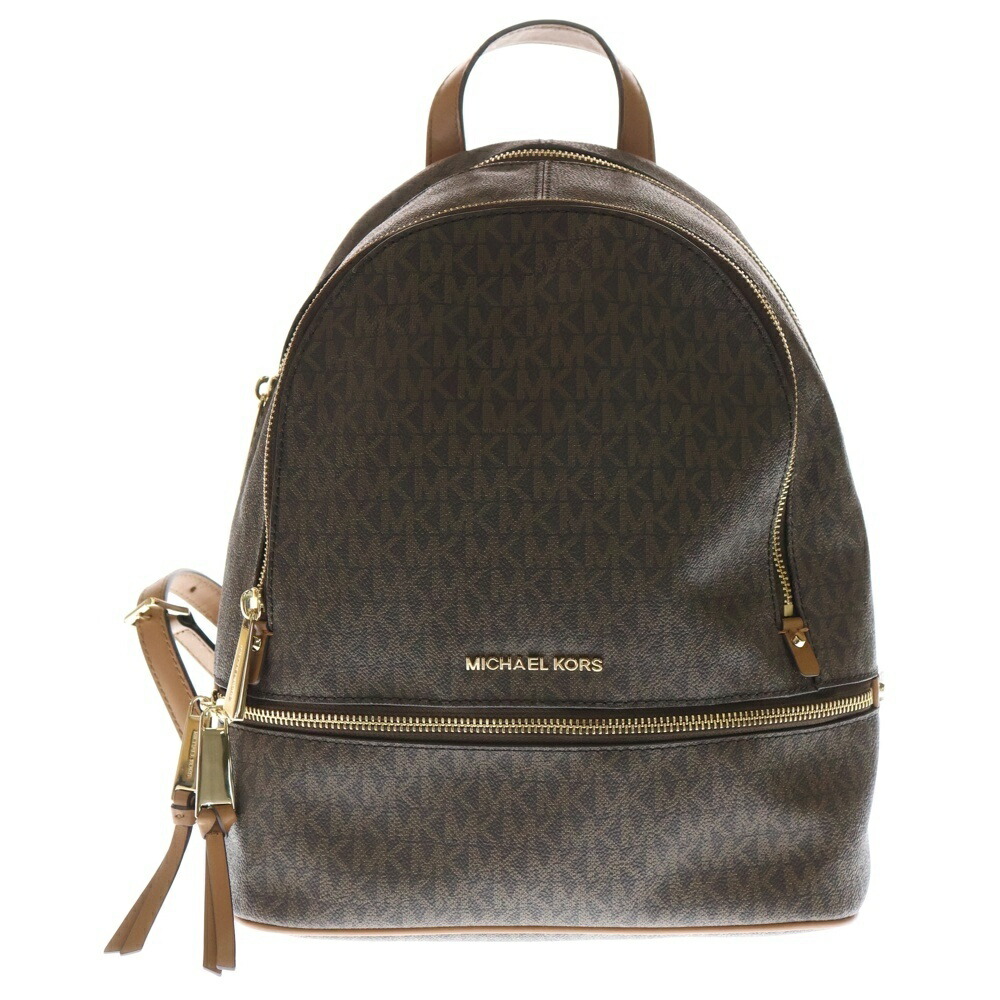 MICHAEL KORS(マイケルコース) VANILLA BACKPACK バニラ バックパック リュック ブラウン レディース 30S7GEZB1B【中古】【程度A】