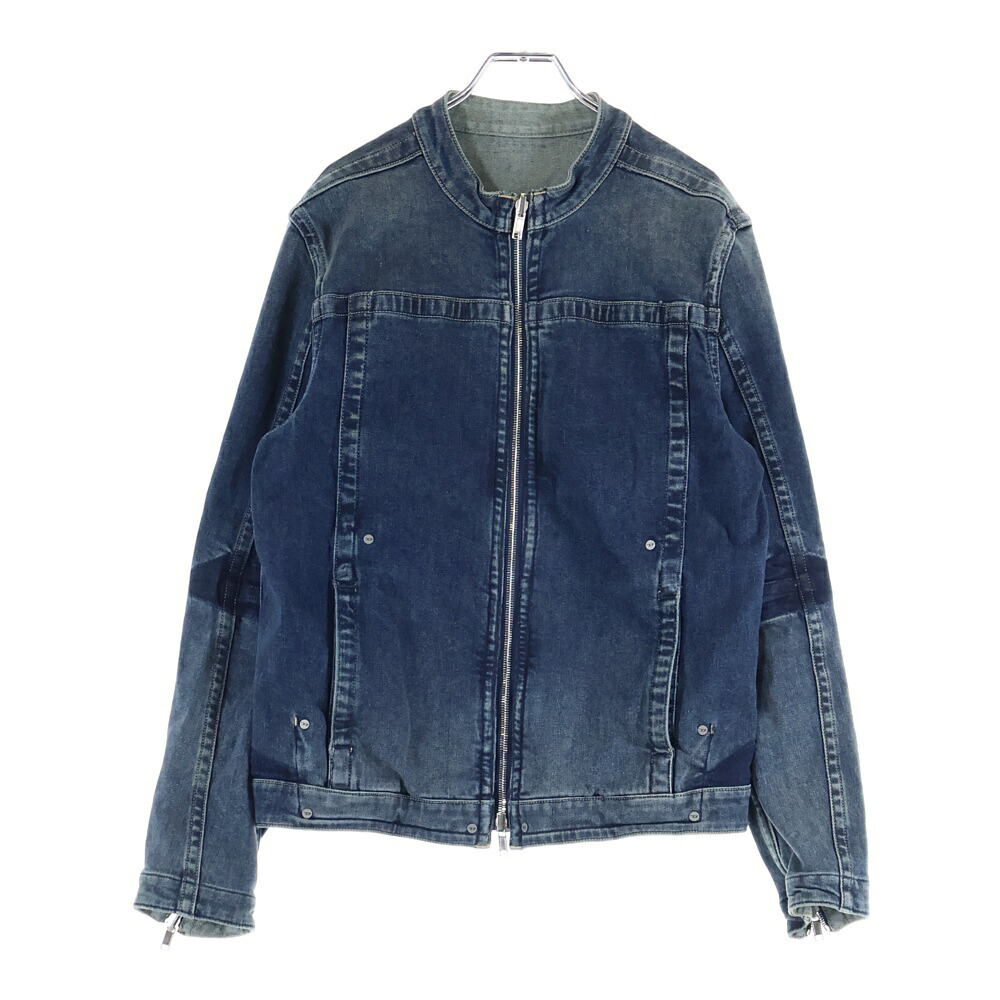 DIESEL(ディーゼル) D-GLORY-RE 否色合い ジップアップ ジーンズ上衣 インディゴ A15179【中古】【座標軸A】
