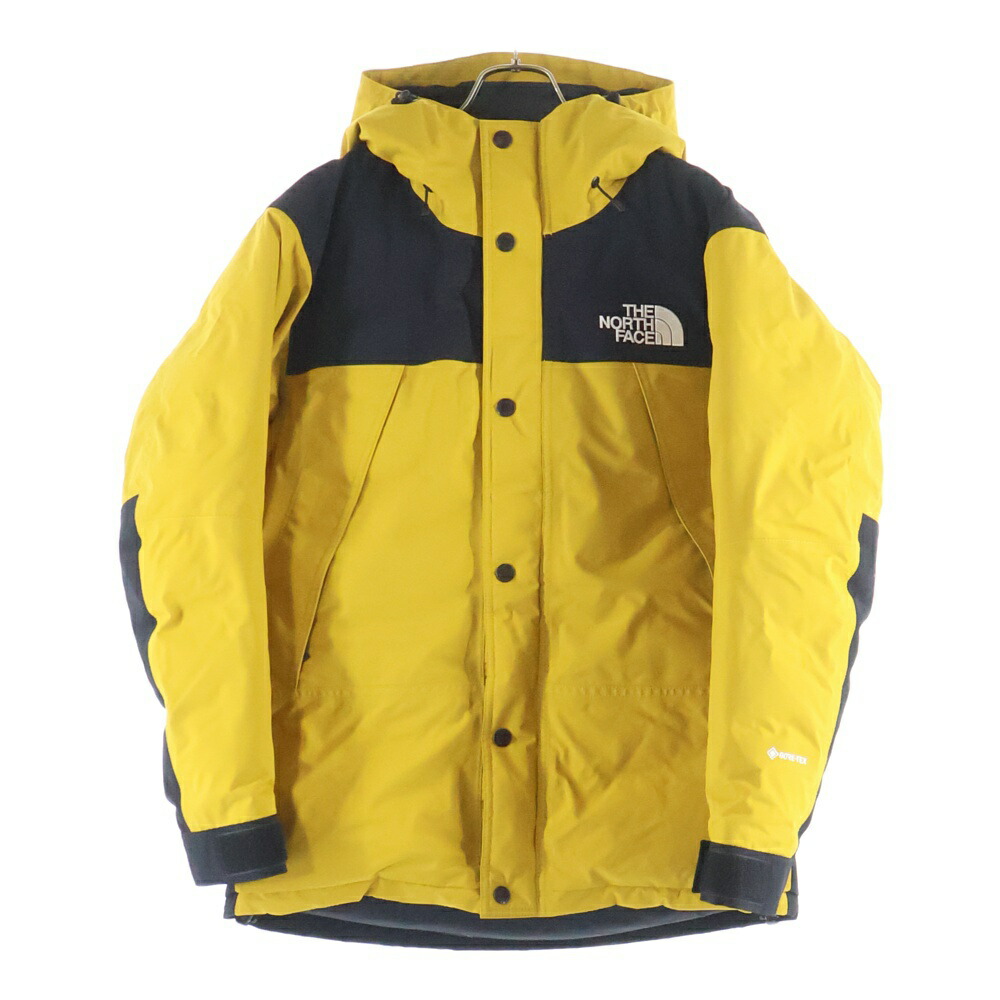 THE NORTH FACE(ザノースフェイス) MOUNTAIN DOWN JACKET GORE-TEX 牟礼 ゴアテックス フーデッド 落ちこむ上衣 黄色 ND91930【中古】【座標軸B】