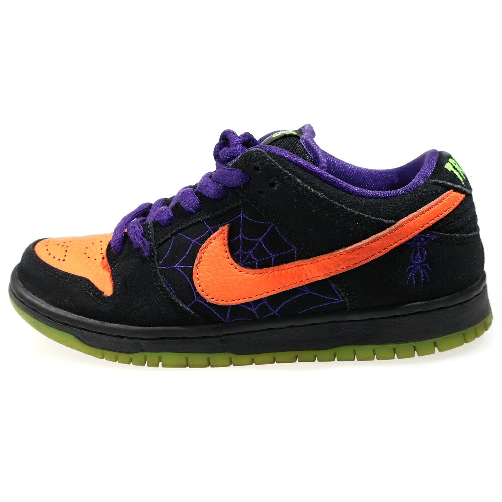 NIKE SB(ナイキエスビー) DUNK LOW NIGHT OF MISCHIEF BQ6817-006 ダンクロー ナイトオブミスチーフ ローカットスニーカー 黒いこと/オレンジ色 US6/24.0珊【中古】【度合いB】