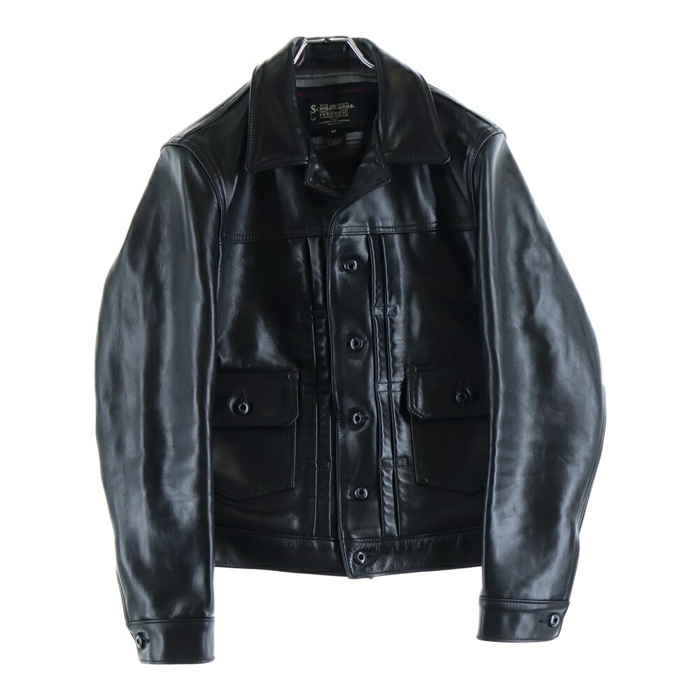 SCHOTT(ショット) P620H HORSEHIDE MECHANICS JKT ホースハイドレザー メカニックジャケット ブラック【中古】【程度A】