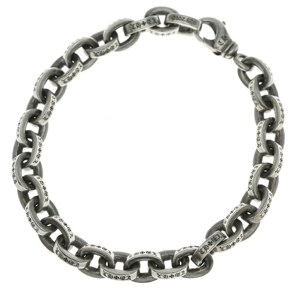 CHROME HEARTS(クロムハーツ) LARGE PAPER CHN ラージペーパーチェーン 腕輪 しろがね色 BCA170【中古】【座標軸B】