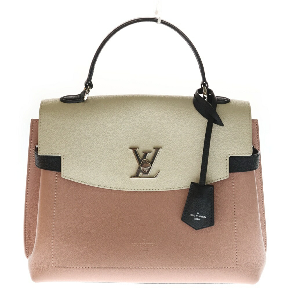 LOUIS VUITTON(ルイヴィトン) ロックミー エヴァーMM サクラ色×象牙色 ×黒いこと なめし革 2WAY ハンドバック ショルダーバッグ M52787【中古】【座標軸B】