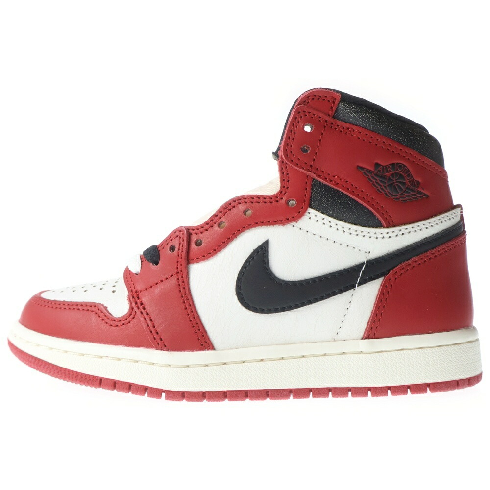 NIKE(ナイキ) AIR JORDAN 1 HIGH OG エアジョーダン1 ご機嫌 OG ロスト\u0026ファウンド 風の強い町 ハイカットスニーカー シューズ 白いこと/赤いこと US4/23.0珊 DZ5485-612【中古】【度合いS】