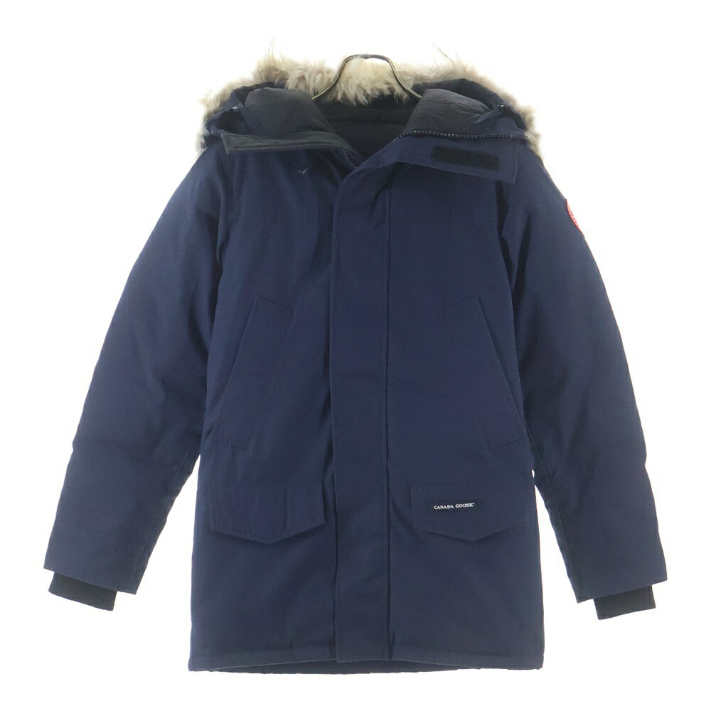 CANADA GOOSE(カナダグース) LANGFORD PARKA ラングフォードパーカー ファーフーデッド ジップアップダウンジャケット ネイビー 2062MA【中古】【程度B】