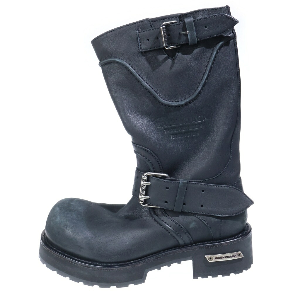 BALENCIAGA(バレンシアガ) VENOM ヴェノムレザーロングブーツ 黒いこと【中古】【度合いA】