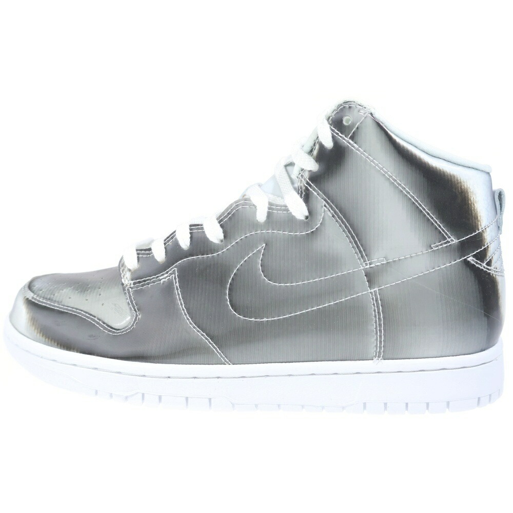 NIKE(ナイキ) ×CLOT DUNK HIGH SILVER クロット ダンク ハイカットスニーカー しろがね色 US9/27糎 DH4444-900【中古】【座標軸S】