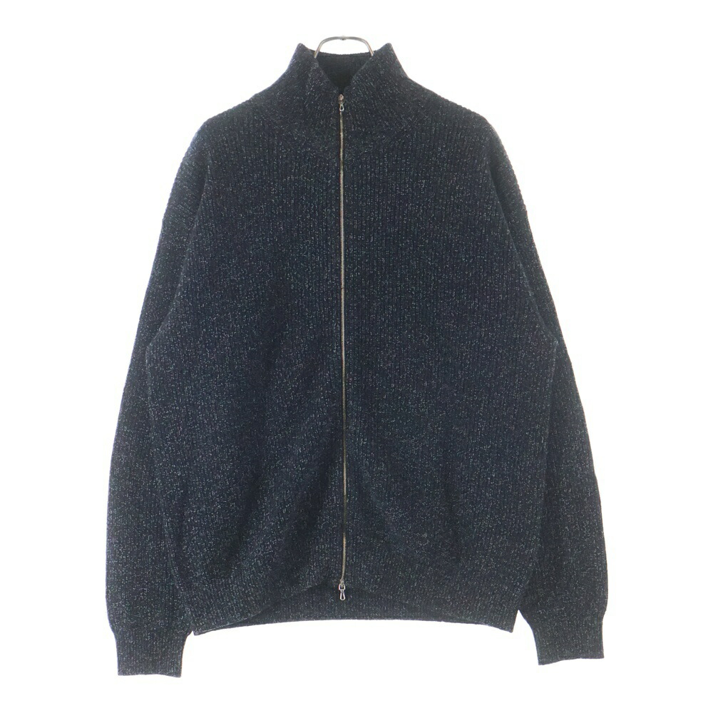 ULTERIOR(アルテリア) 25AW W/C MEALANGE RIB DRIVERS KNIT ドライバーズニット プルオーバー 薄墨色 UKW28‐KC221【中古】【度合いB】