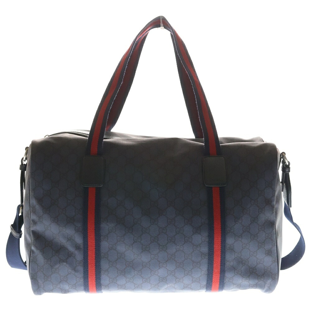 GUCCI(グッチ) GGスプリーム 並み並み ダッフルバッグ 米国海軍 799871【中古】【度合いS】