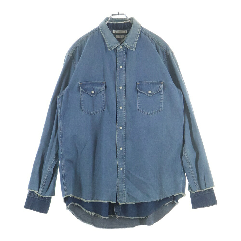 MINEDENIM(マインジーンズ) 22SS DENIM WESTERN LAYERED SH ジーンズ ウエスタン 花の冠yd 長袖プルオーバー インディゴ MND-22SSOP003-86-022【中古】【座標軸B】