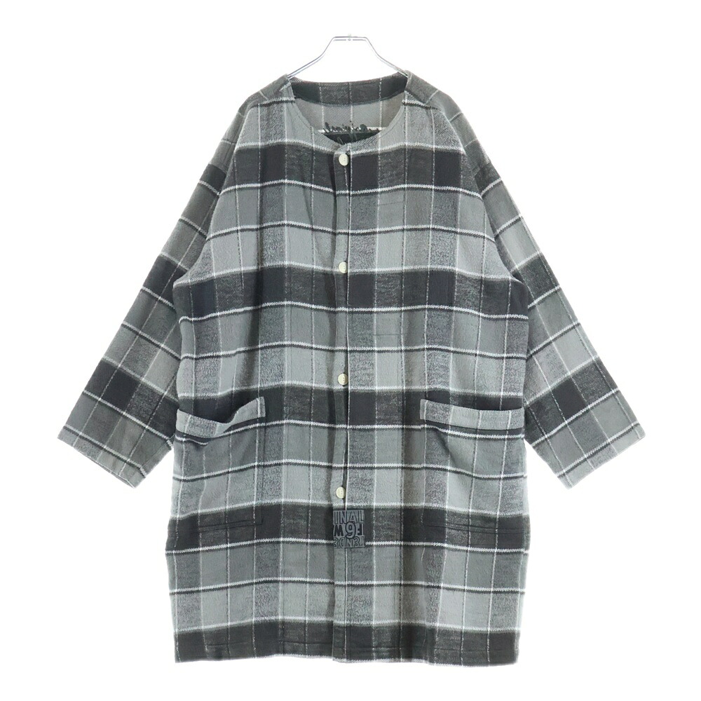 TENDERLOIN(アンダーカット) FLANNEL CHECK COAT GREY 否色つや 綿ネル 照合のしるし柄 厚地の外套 薄墨色【中古】【度合いB】
