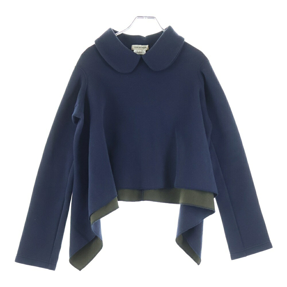 COMME des GARCONS(コムデギャルソン) 09AW ティーシャツ 流汗 ポンチョ 丸襟プルオーバー 米国海軍【中古】【度合いB】 トップス-スウェット・トレーナー-メンズファッション
