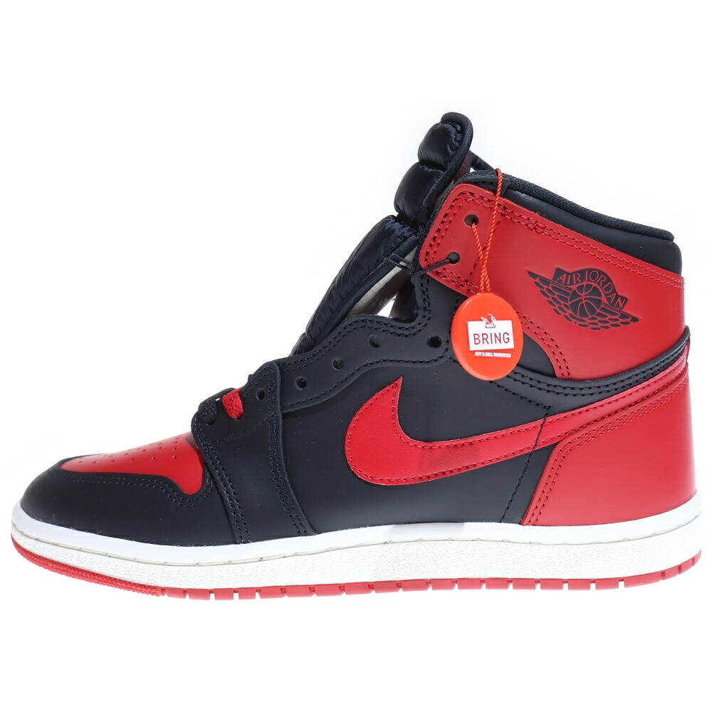 NIKE(ナイキ) AIR JORDAN 1 HIGH 85 BRED エアジョーダン1 食麺麭 ハイカットスニーカー 黒いこと/赤いこと US9.5/27.5糎 HV6674-067【中古】【座標軸S】