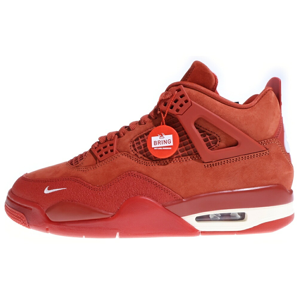 NIKE(ナイキ) ×NIGEL SYLVESTER AIR JORDAN 4 ナイジェルシルベスター エアジョーダン 4 ハイカットスニーカー 赤いこと US9.5/27.5珊 HF4340-800【中古】【度合いS】