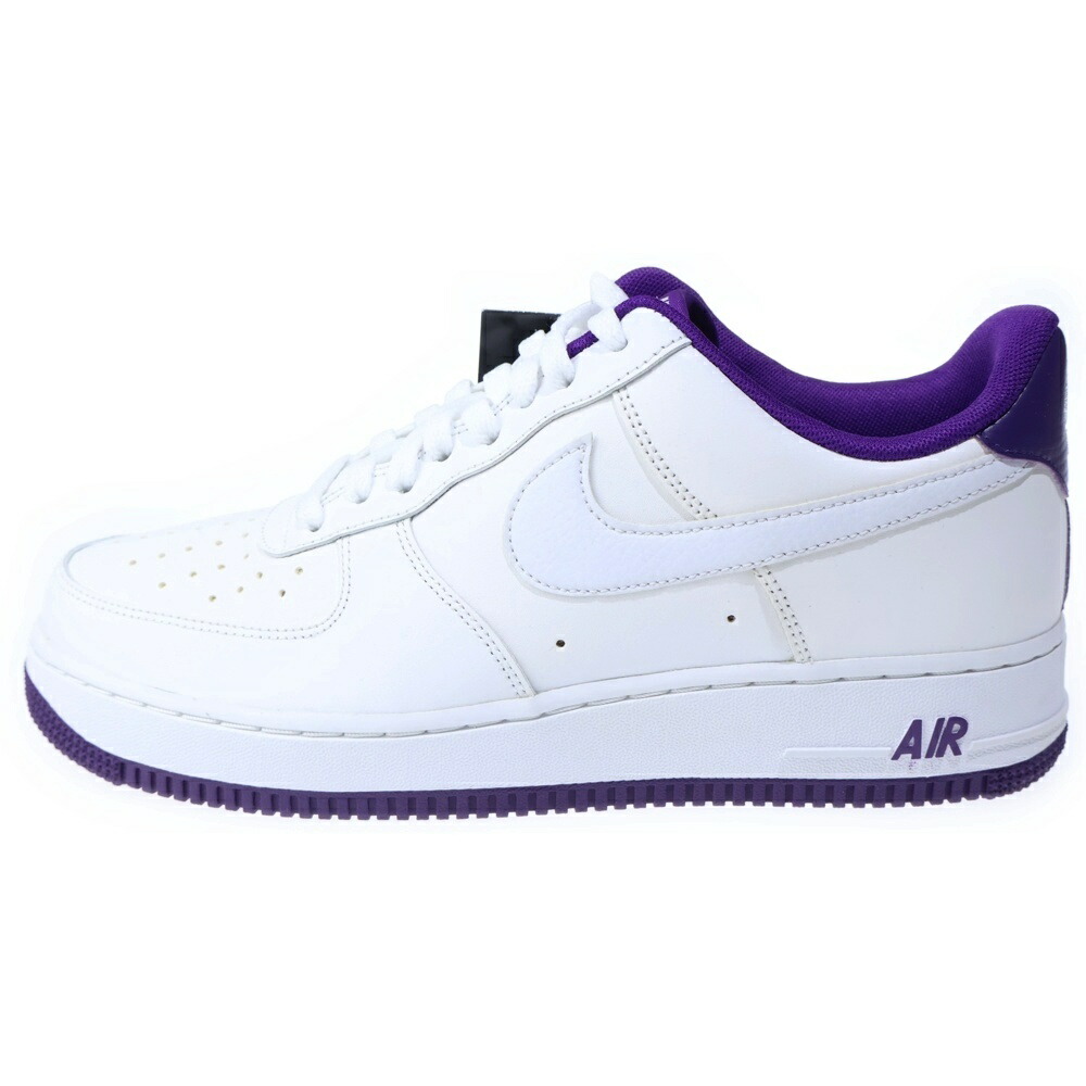NIKE(ナイキ) AIR FORCE 1 LOW 07 VOLTAGE PURPLE 空軍1 ヴォルテージパープル ローカットスニーカー 白いこと US9.5/27.5糎 CJ1380-100【中古】【座標軸S】
