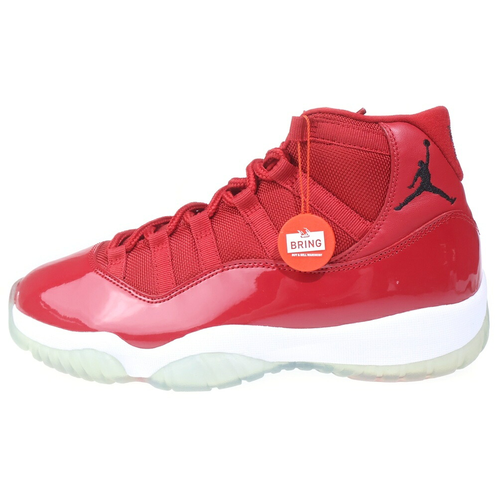 NIKE(ナイキ) AIR JORDAN 11 RETRO WIN LIKE 96 378037-623 エアジョーダン11 レトロ ウィン ライク 96 ミドルカットスニーカーシューズ 赤いこと US9/27糎【中古】【座標軸S】