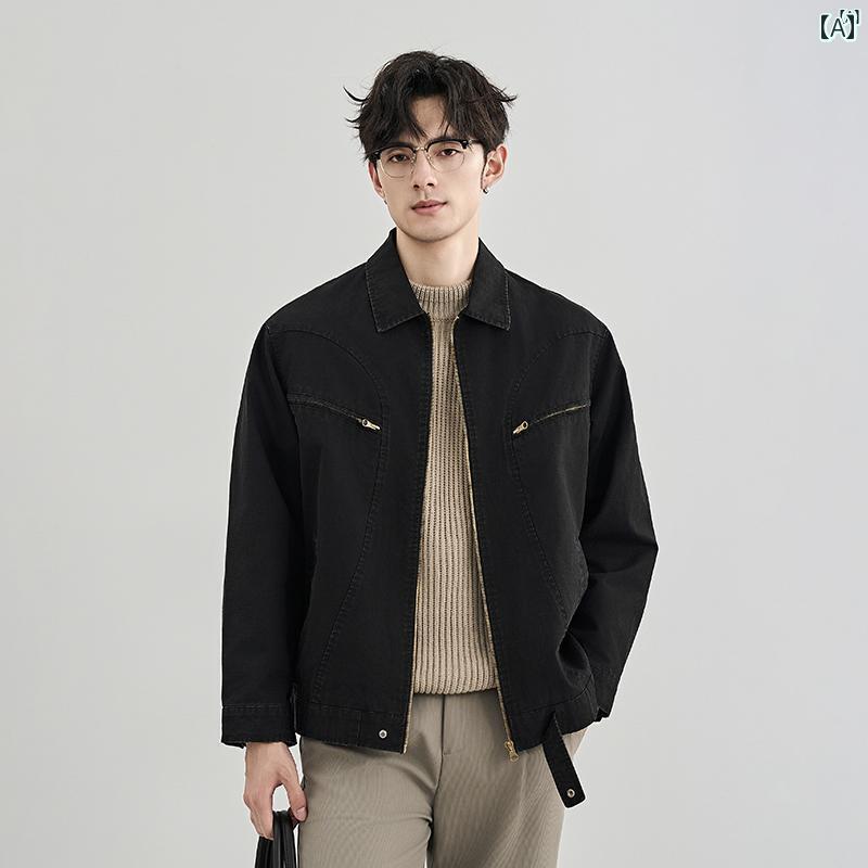 メンズ 流行り物 韓国流行り物 オシャレ 韓国 つや消し 素晴らしい 表どおり 綿織物 心地好い 上衣 メンズ 秋冬 ボーイズ