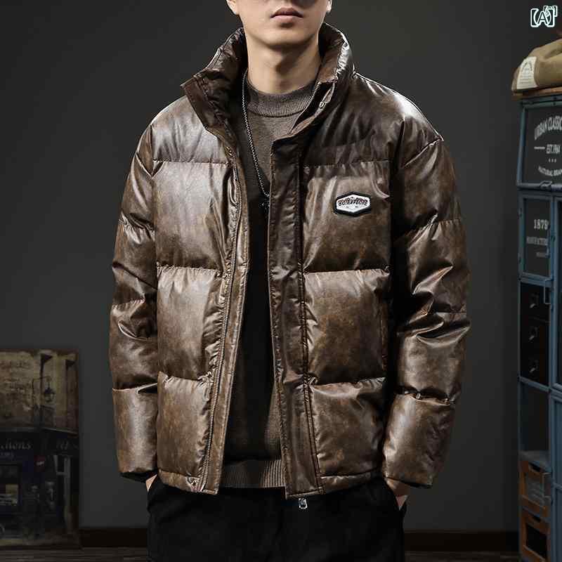 楽天市場】日本未入荷 Thug Club Leather Puffer Jacket Black