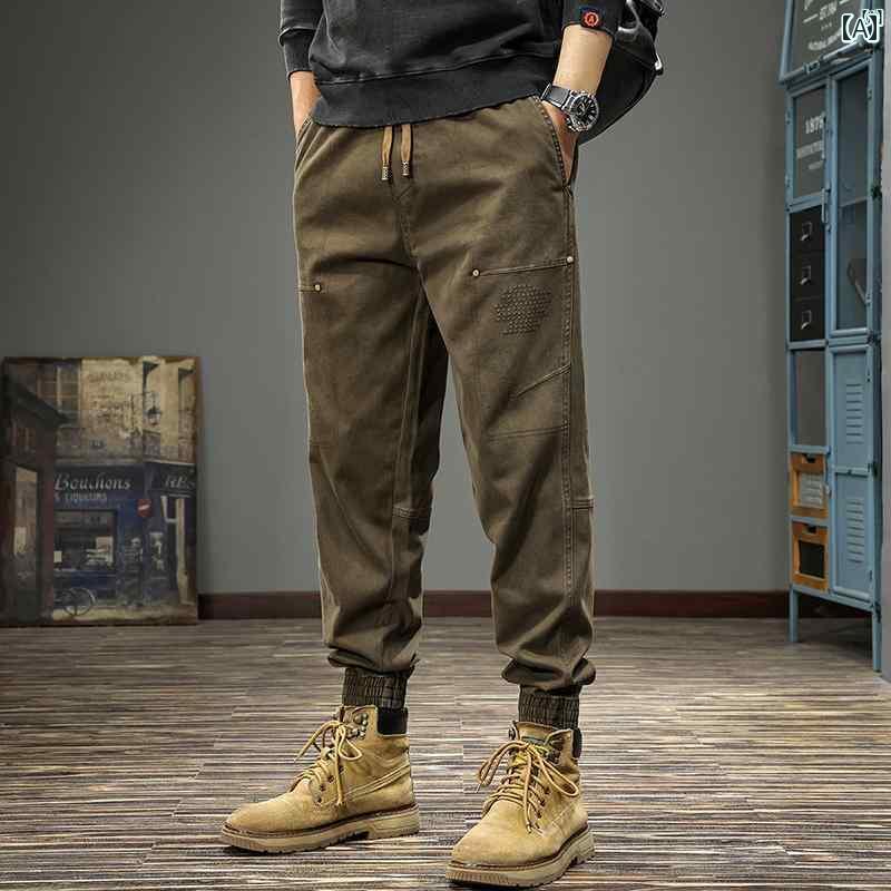 メンズ　ファッション　オシャレ　男性　大歳ストリート 春秋 ストレッチ 刺繍 脚 カジュアル パンツ メンズ アメリカン レトロ 秋 ヘビー オーバー オール 6,721円