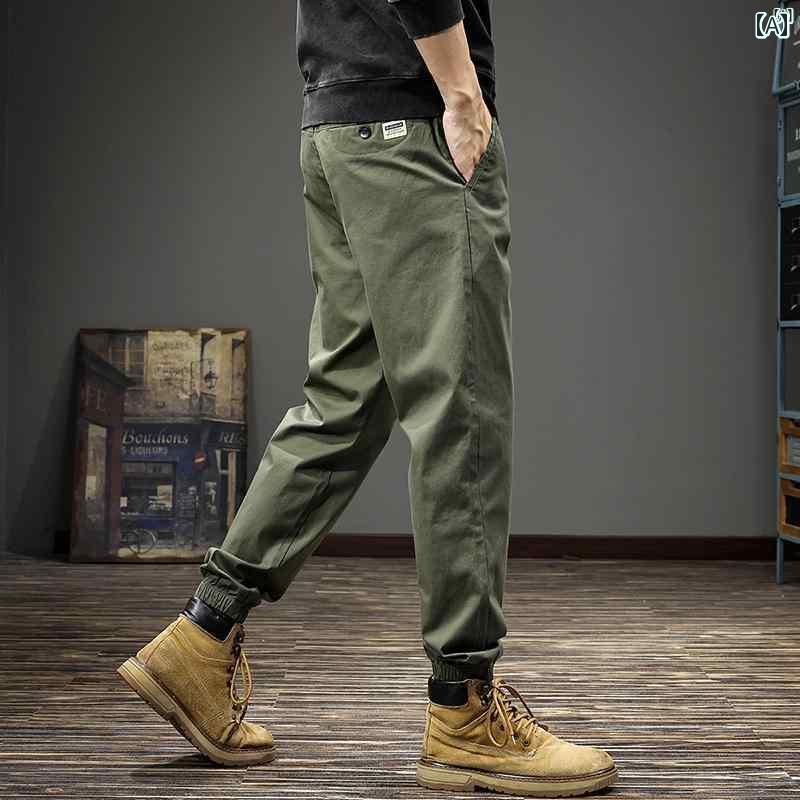 メンズ　ファッション　オシャレ　男性　大歳ストリート アメリカ ワークウェア カジュアル パンツ 男性用 秋 大きいサイズ スポーツ レギンス