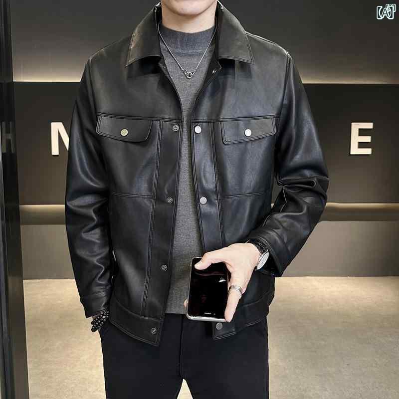 メンズ ストリート ジャケット 韓国 レザー ショルダー tb3857291_4.jpg