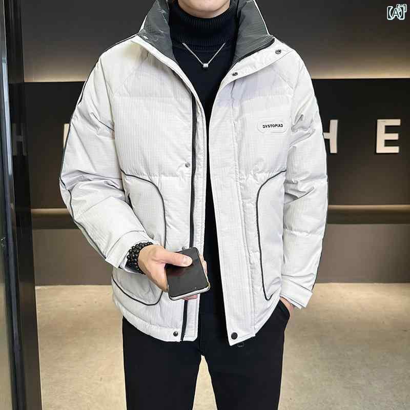 メンズ　ファッション　韓国ファッション　オシャレ　カジュアル　男性用　大歳 ダウン ジャケット メンズ 厚く 暖かい カジュアル ショート 冬 トップ 快適 16,847円