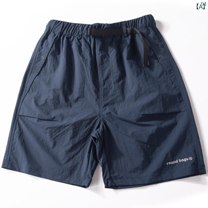 メンズ　ファッション　男性用　カジュアル　オシャレ ショート パンツ メンズ 夏 薄手 和風 ミッド スポーツ アウトドア 速乾たり ストレート カジュアル