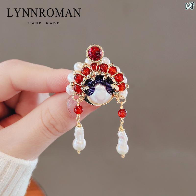 レディース 付属品 小物 可愛らしい 好いたらしい 流行り物 オシャレ LYNNROMAN 中華風 京劇 フェイシャル メイク 胸飾り レトロ ハイエンド レディース 新