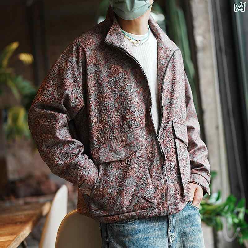 メンズ 流行り物 オシャレ 心地よい 成人男性 アメリカン ハイエンド 影ぼうし 成人男性用 照明ランプ色合い 上衣 初秋 流行り物 細工物お召しもの 心地よい