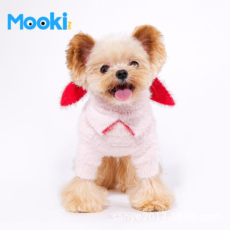 冬用 小型犬 猫 帽子 ピンク ナイロン素材 防寒 暖か ペットアクセサリー ビション シュナウザー マルチーズ テディ対応