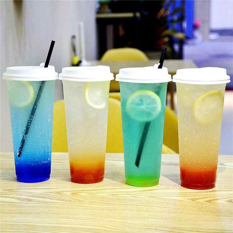 カップ 使い捨て 90口径 プラスチック製 透明 クリア ドリンク タピオカ ジュース 豆乳 冷温飲料 持ち帰り テイクアウト コップ 無地 シンプル カフェ 業務用品