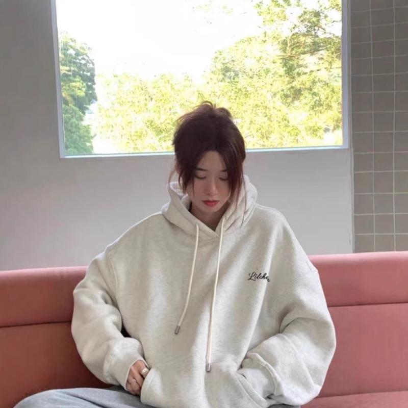 フード付きパーカー レディース 秋冬 厚手 綿 ゆったり シンプル カジュアル 学院風 長袖 中長 印花 普段使い 快適