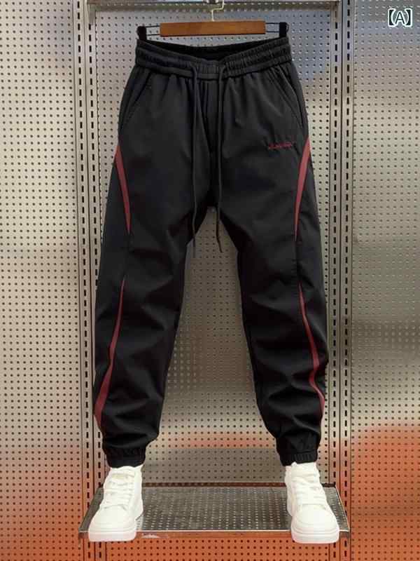 メンズ　ファッション　オシャレ　韓国 秋冬 カジュアル パンツ メンズ ステッチ オーバー オール マルチ ポケット 機能 レギンス