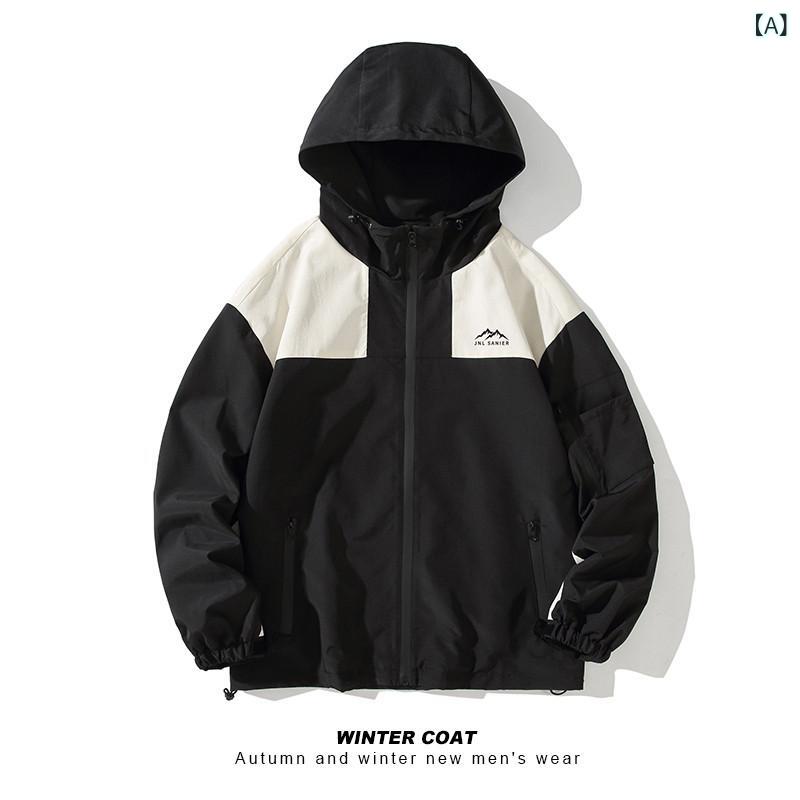メンズ　ファッション　オシャレ　海外風 防水 ジャケット メンズ 春秋 Pizhuai アウトドア 登山 作業着
