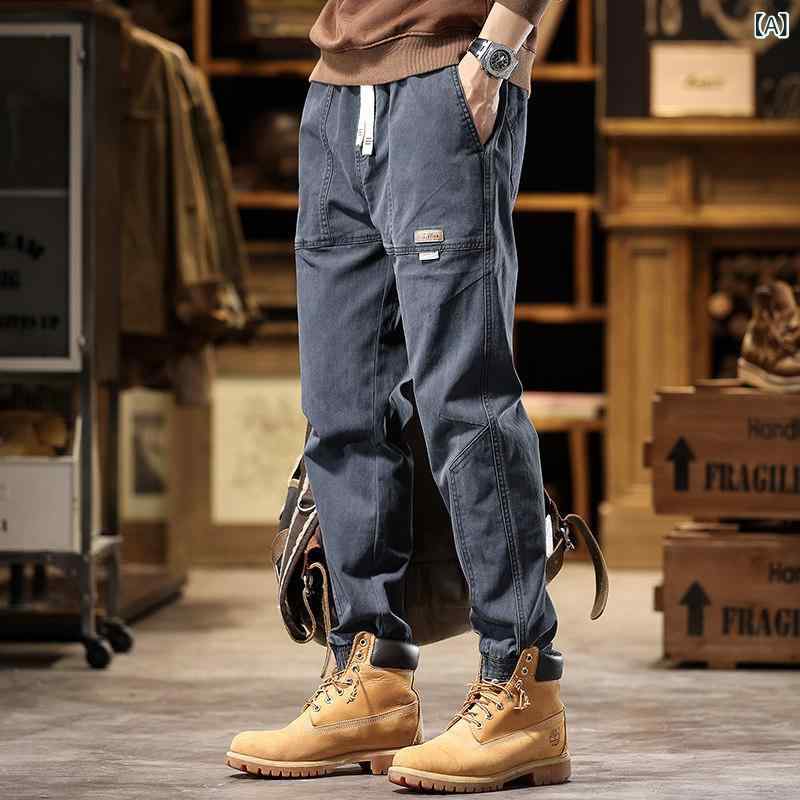 オーバー オール メンズ 秋冬 アメリカ ファッション レギンス レトロ アウトドア カジュアル パンツ 6,987円