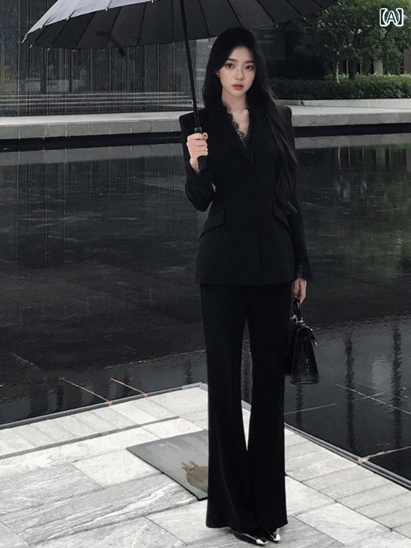 秋冬 黒いこと スピード競技 スプライシング か細い 背広 上衣 今めかしい ガールズ スリミング 真っただ中丈 小っちゃい