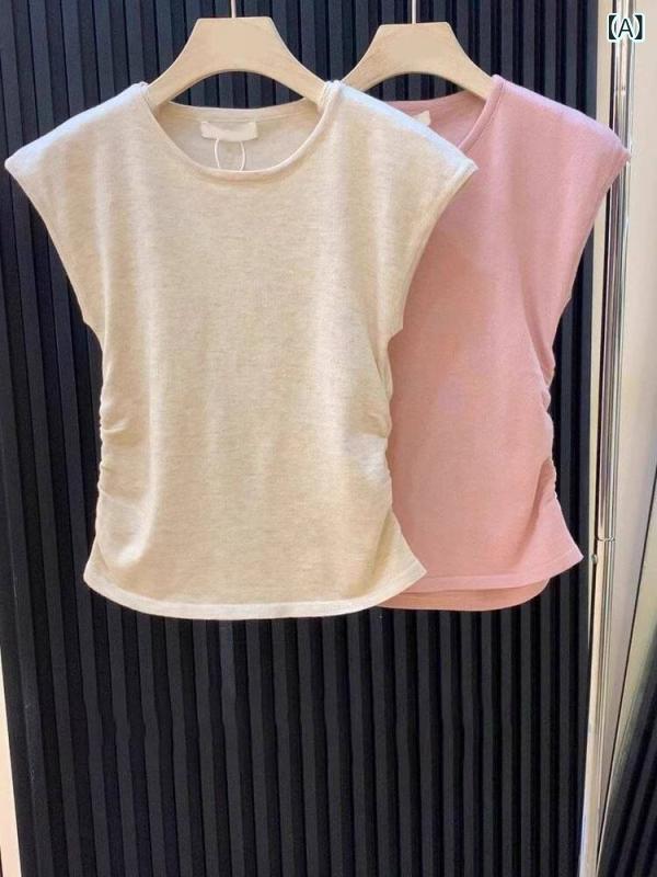 レディース ファッション　韓国　韓国ファッション　オシャレ　アーバン ミント マンボ アプリコット 半袖 Tシャツ 夏 小柄 スリム 冷感 トップ