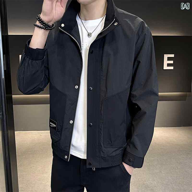 メンズ　ファッション　オシャレ　大歳　ストリート　上品 ワークジャケット メンズ 春秋 ハイエンド カジュアル スタンドカラー ジャケット 春服