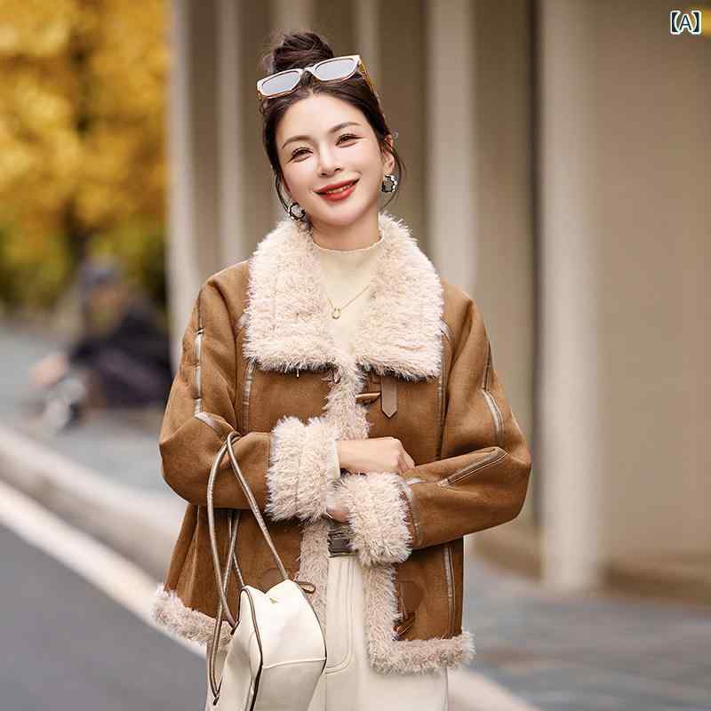 レディース　ファッション　おしゃれ　海外　ヨーロピアン　海外風　大歳　綺麗 ジャケット レディース 秋冬 小型 高級 ウェア ママ ショート トップ 11,193円