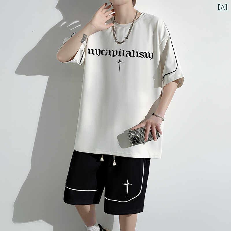 夏 中学生 半袖 1667mm 袖 2点セット ティーンズ イケメン メンズ 高級 Tシャツ スーツ