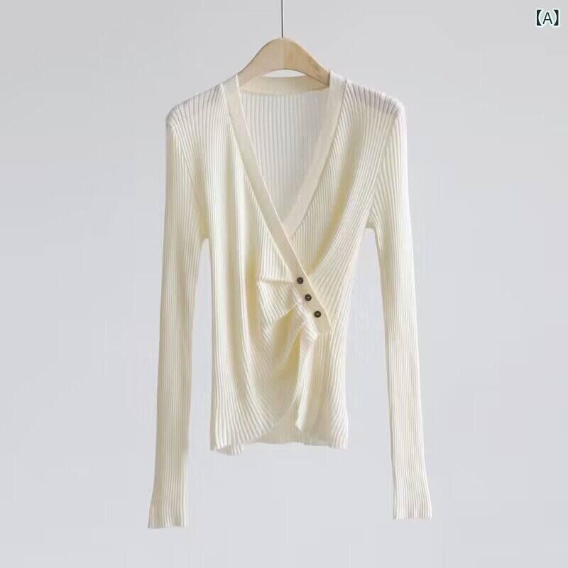 レディース 流行り物 レディース 心地好い 窈窕たる 好いたらしい 出かける 秋冬 V素っ首 曲がった 鶏冠 窪溜まり 羊毛 スウェーター か細い相応う アウターウェア とっ始め