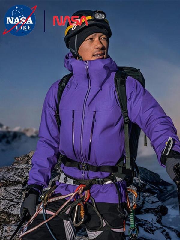 登山ジャケット ユニセックス 防水 超軽量 耐摩耗 防風 防汚 ナイロン素材 フード付き ゆったりシルエット 秋冬用 アウトドア ハイキング キャンプ スキー 徒歩 旅行 通勤 普段使い 伸縮性 吸湿速乾 接触冷感
