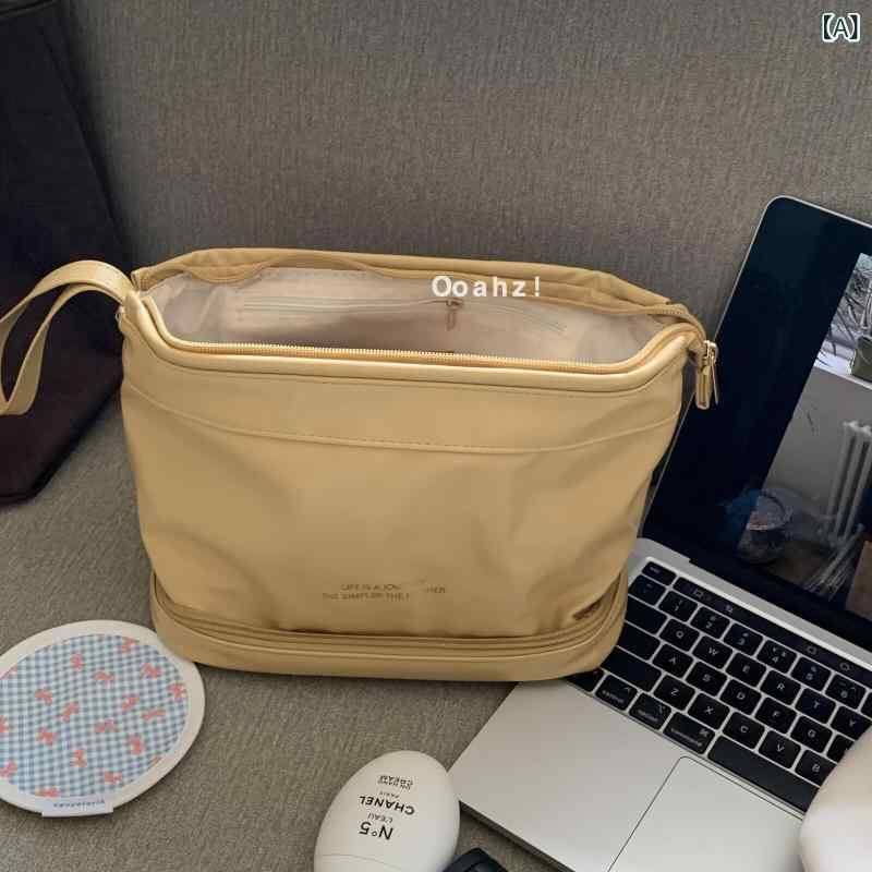韓国　韓国雑貨　インテリア　小物 カエル 口 ソフト PU Yunduo 化粧品 バッグ大容量 層 状 収納袋 ポータブル 出張 防水 多機能 トイレタリー バッグ