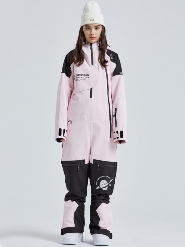 スキー服 メンズ レディース 連体 防水 保温 防風 耐久 透気 ポリエステル スノーボード スキー ウィンタースポーツ アウトドア ピンク ホワイト 蛍光グリーン 冬用(x5)
