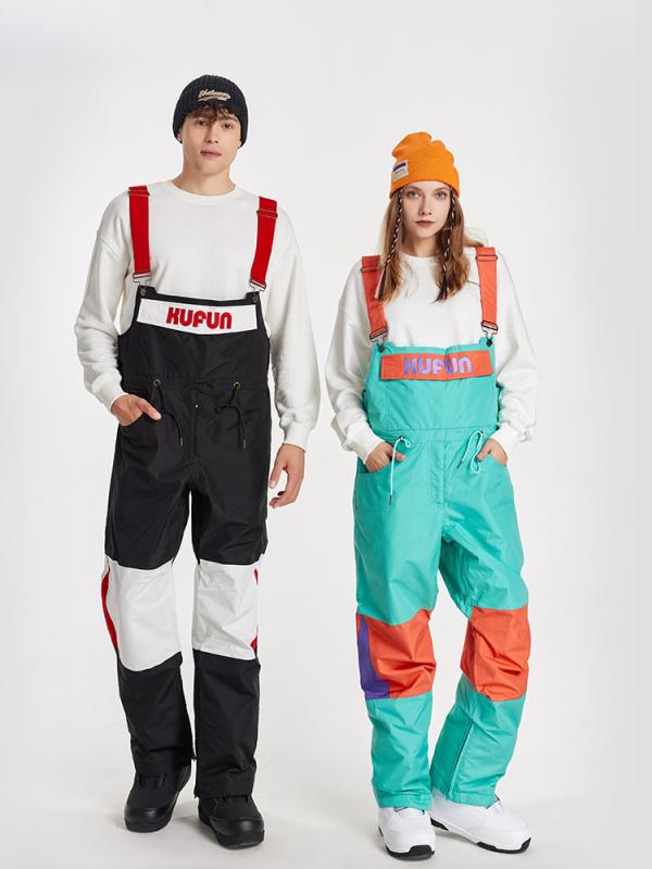 スノーボード 防水 防風 通気 保温 スキーパンツ セット レディース メンズ 綿 填充 ミントグリーン ブラック ホワイト