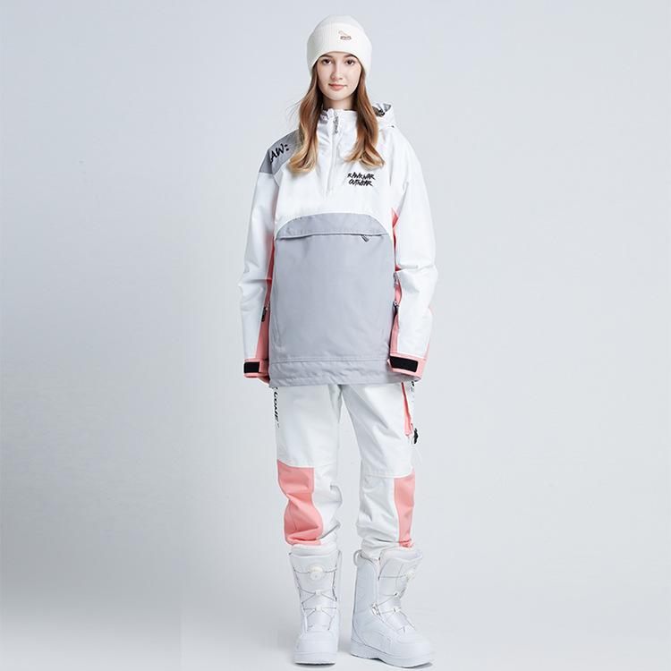 スキーウェア 男女セット 防水 透湿 保暖 防風 耐摩耗 スノーボード対応 ポリエステル製 綿入り スリムフィット 衣?一体 冬用 アウトドア 登山キャンプ(x5)｜shop I.D.H