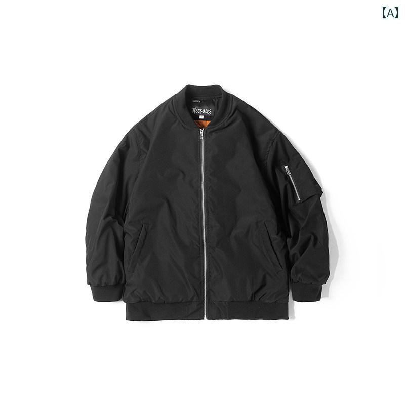 メンズ　ファッション　オシャレ　かっこいい 冬 野球 ユニフォーム コットンコート カップル MA 1 空軍 パイロット ジャケット 厚手 コート コットンジャケット 男性 韓国 コットン 服 7,563円